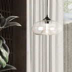 Creative Colored Glass Oval 1-light Pendant Light Lumendat