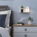 Modern Iron Square LED USB Rechargeable Wall Sconce Lamp