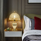Modern Luxury Crystal Dome Shade 1-Light Table Lamp Lumendat