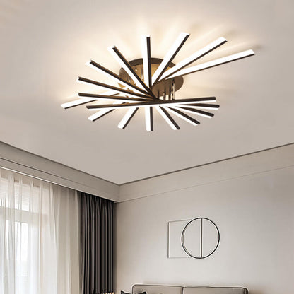 Nordic Creative Line 1-light LED Semi-flush Mount Ceiling Light