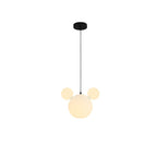 Lumendat Modern Minimalist Milk White PE Mouse 3-Light Kids Chandelier Lumendat