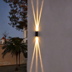 Modern Rectangular LED Outdoor Wall Sconce Lamp Lumendat