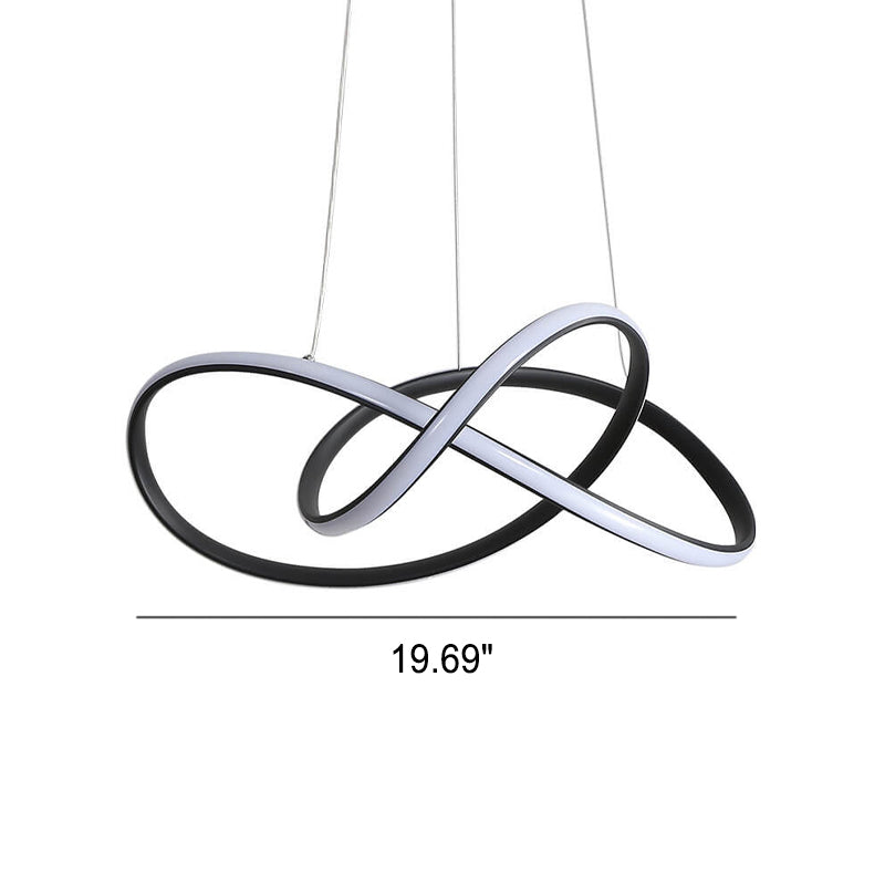 Modern Minimalist Ring Aluminum Strip LED Pendant Light