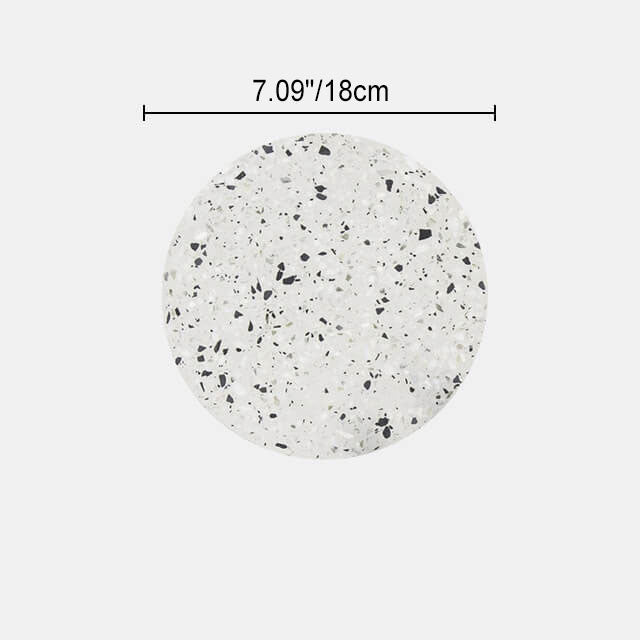 European Modern Round Textured Marble LED Wall Sconce Lamp Lumendat