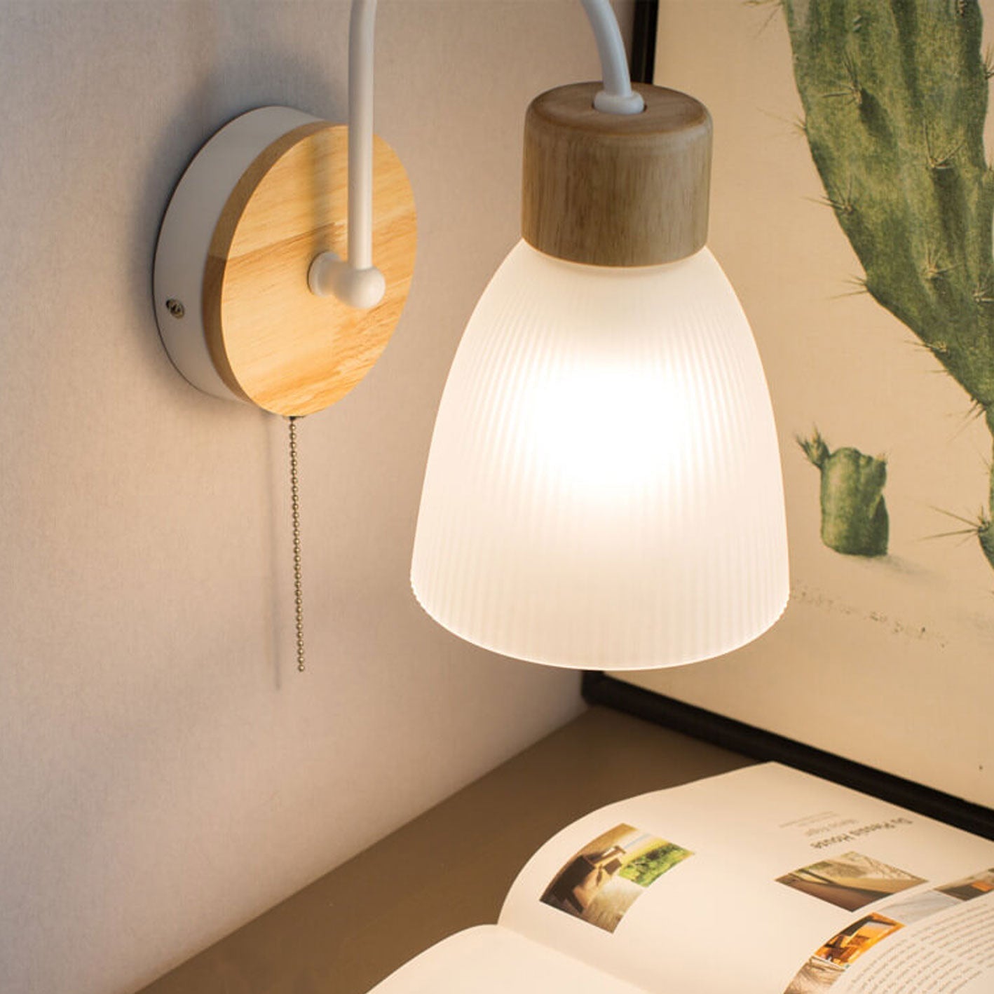 Modern Log Simple Bend Design 1-Light Wall Sconce Lamp Lumendat
