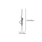Modern Minimalist Long Wave Design Aluminum Iron LED Wall Sconce Lamp For Living Room