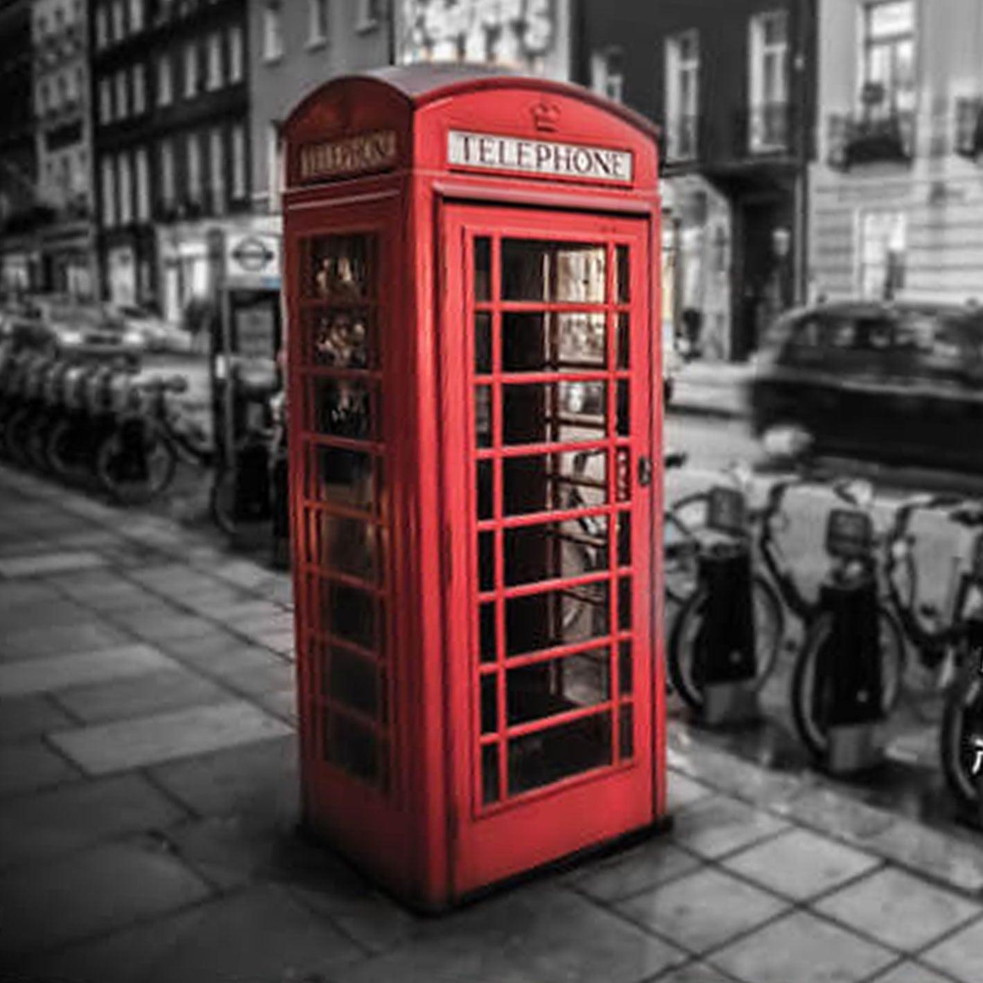 Retro Touch Creative British Phone Booth Design LED Night Light Table Lamp Lumendat