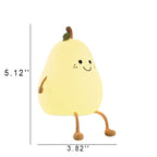Creative Fruit Pear Silicone LED Night Light USB Table Lamp Lumendat