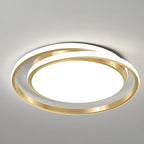 Modern Light Luxury Golden Circle LED Flush Mount Ceiling Light Lumendat
