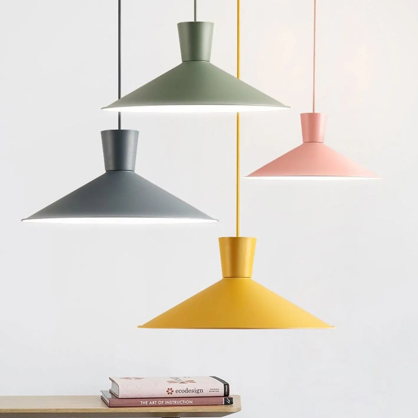Nordic Macaron Color Solid Color Minimalist 1-light Pendant Light Lumendat