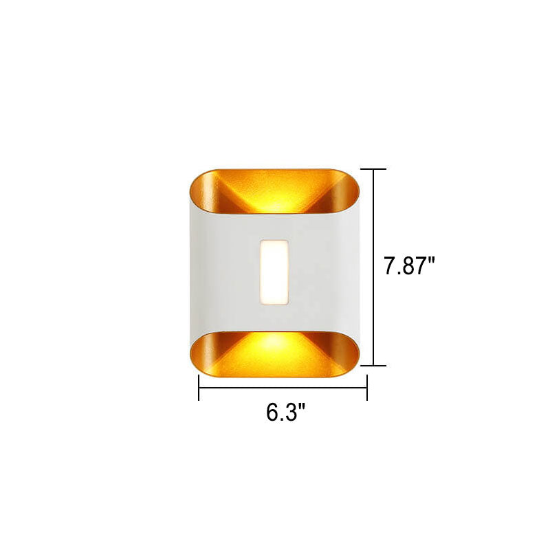 Modern Aluminum Lens Outdoor Waterproof Patio LED Wall Sconce Lamp Lumendat