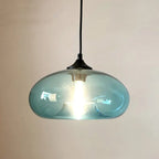 Creative Colored Glass Oval 1-light Pendant Light Lumendat
