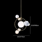 Lumendat Contemporary Creative Glass Balls 7-Light Chandelier For Bedroom Lumendat
