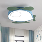 Lumendat Cartoon Creative Colorful Aircraft LED Eye Protection Kids Flush Mount Ceiling Light Lumendat