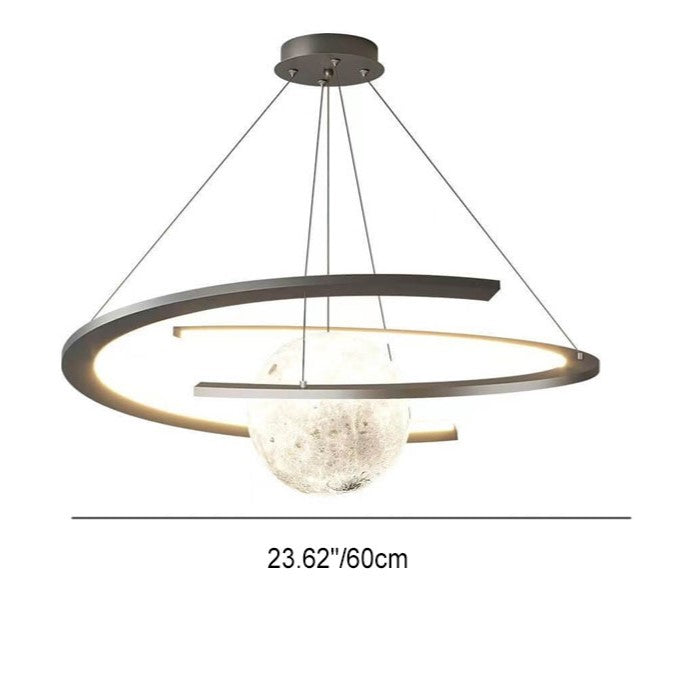 Lumendat Nordic Minimalist Kids Wrought Iron Planet LED Chandelier Lumendat
