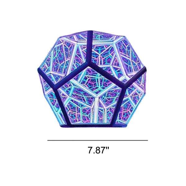 Infinity Dodecahedron LED Night Light Art Table Lamp Lumendat