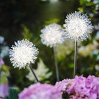 Solar Dandelion Aluminum Wire Globe Light LED Outdoor Waterproof Luminous Garden Insert Ground Landscape Light Lumendat