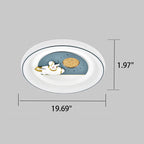 Lumendat Childlike Eye Protection Cartoon Space Villain LED Flush Mount Light Lumendat