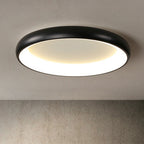 Modern Minimalist Round Aluminum Acrylic LED Flush Mount Ceiling Light Lumendat
