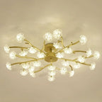 Nordic Creative Plum Blossom Tree Branch LED Semi-flush Mount Ceiling Light