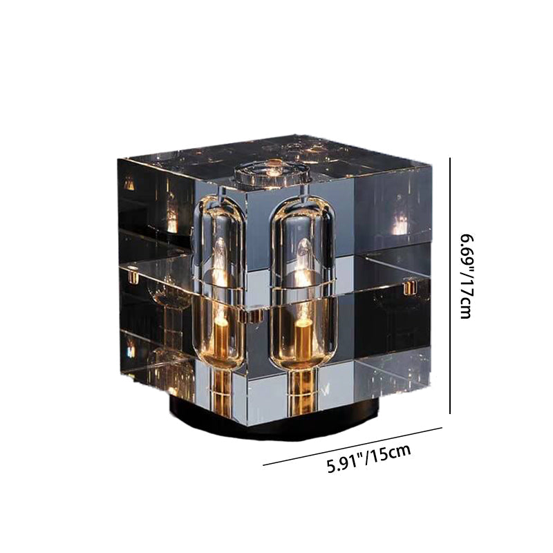 Modern Crystal Stereo Geometric Design 1-Light Table Lamp Lumendat