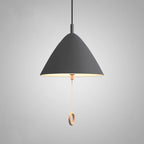 Modern Macarons Tapered Metal 1-light Pendant Lighting with Pull Ring