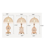 Modern Luxury Crystal Dome Shade 1-Light Table Lamp Lumendat