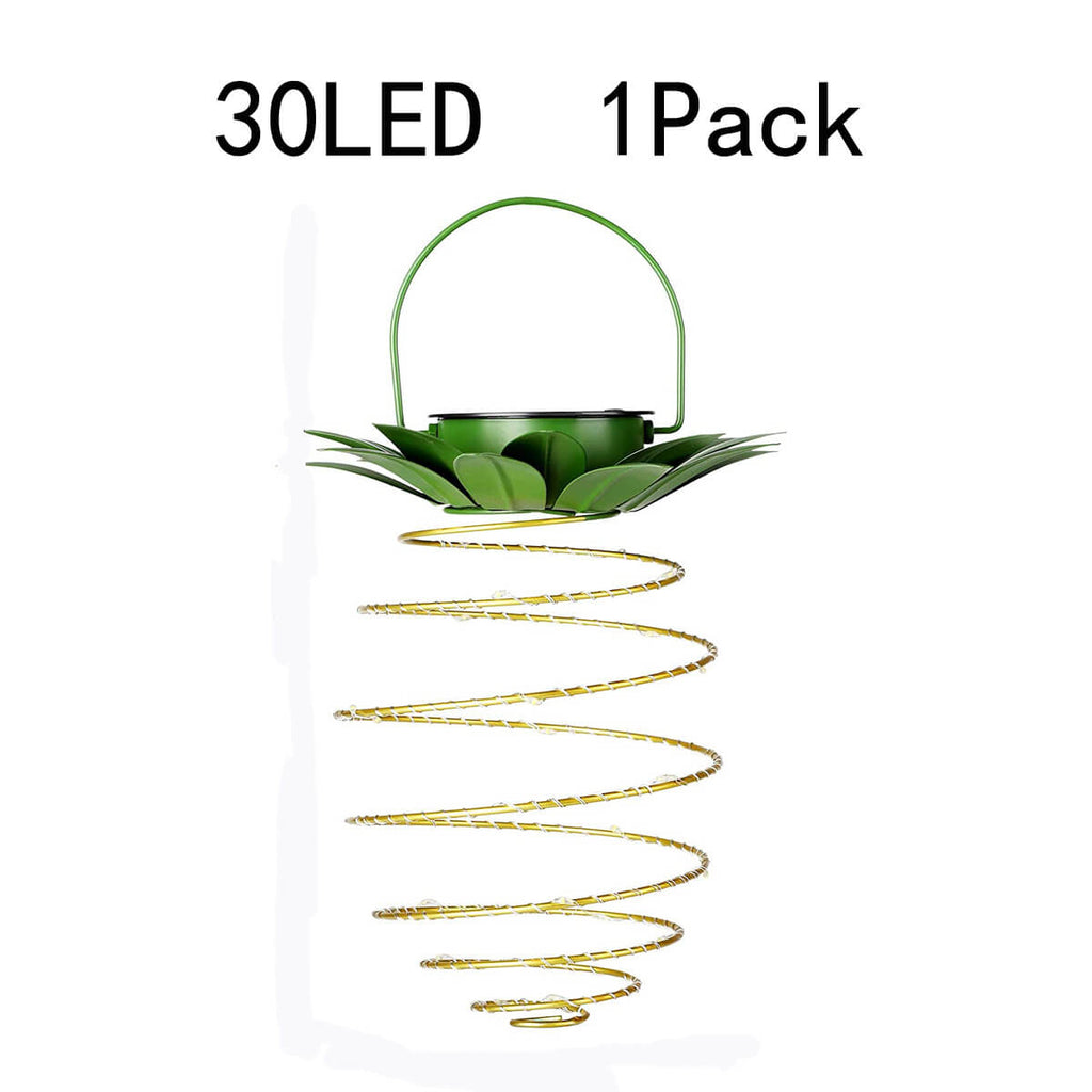 Solar Pineapple Iron Lantern LED Copper Wire Outdoor Waterproof Garden Decorative Hanging Lights Lumendat