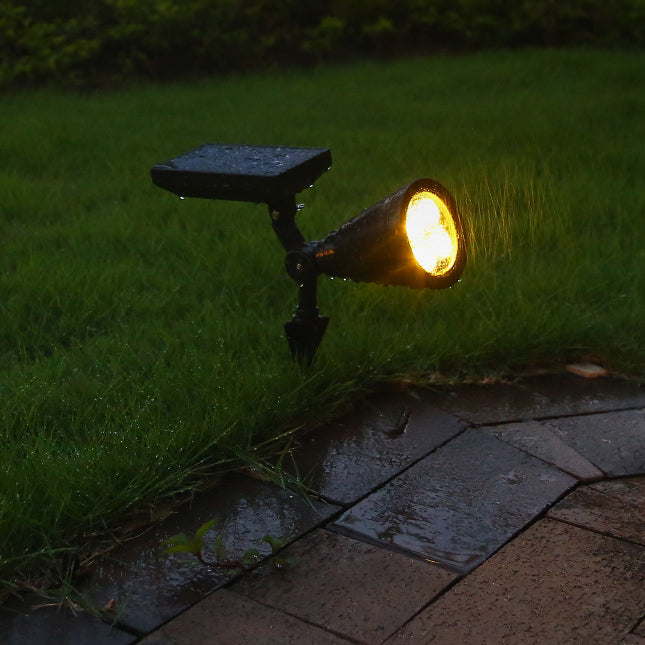 Modern Simplicity Solar Waterproof Conical Spotlight LED Outdoor Floor Plug Light Lumendat