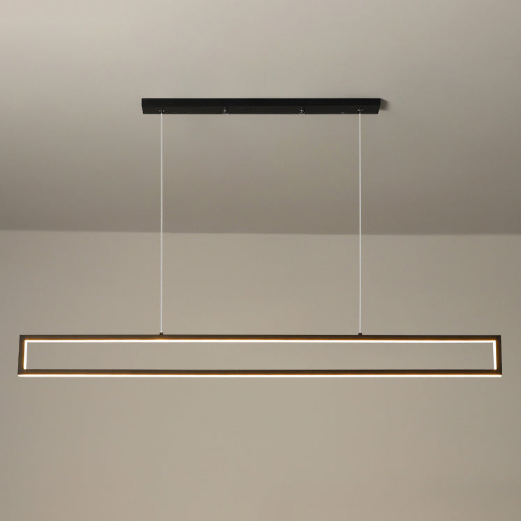 Modern Minimalist Long Frame LED Chandelier BulbSquare