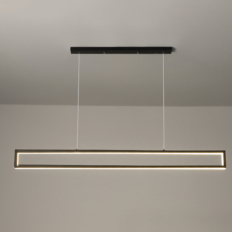 Modern Minimalist Long Frame LED Chandelier BulbSquare