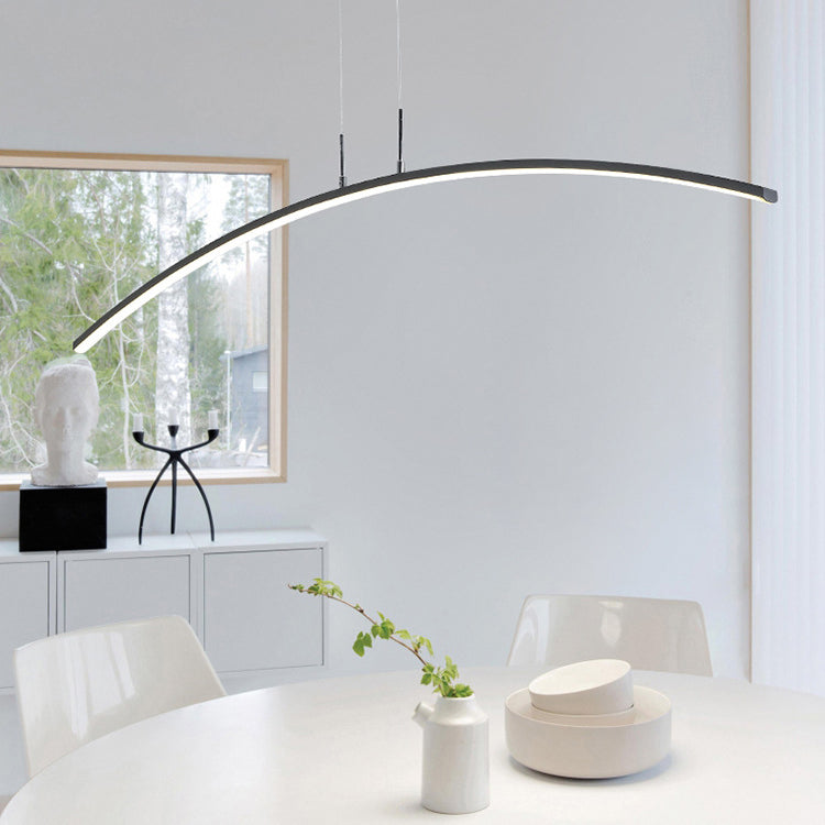 Nordic Minimalist Arch Linear LED Chandelier