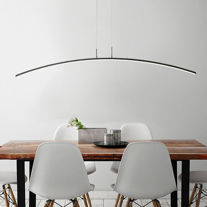 Nordic Minimalist Arch Linear LED Chandelier