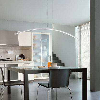 Nordic Minimalist Arch Linear LED Chandelier