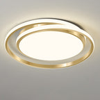 Modern Light Luxury Golden Circle LED Flush Mount Ceiling Light Lumendat