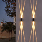 Modern Minimalist Outdoor Waterproof Beam Spotlight LED Outdoor Decorative Wall Sconce Lamp Lumendat
