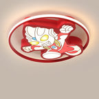 Lumendat Creative Cartoon Ultraman Round LED Flush Mount Ceiling Light Lumendat