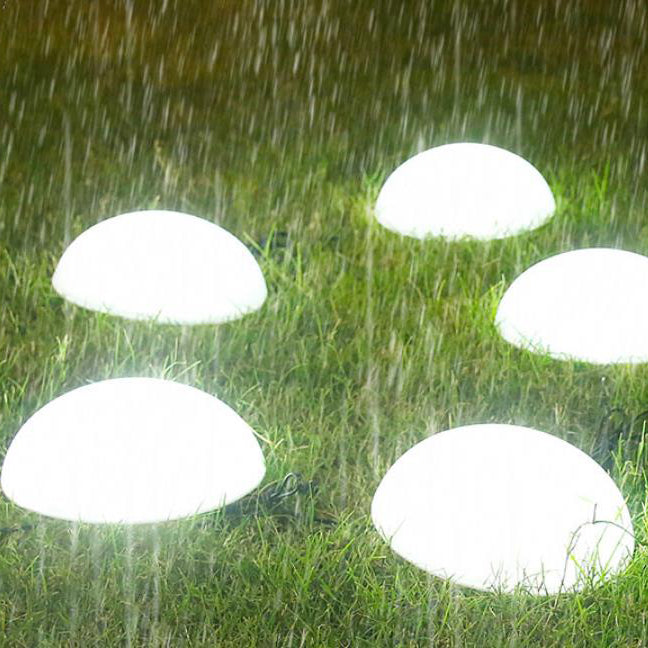 Solar 5 Half Ball LED Outdoor Garden Decorative Lawn Plug Light Lumendat
