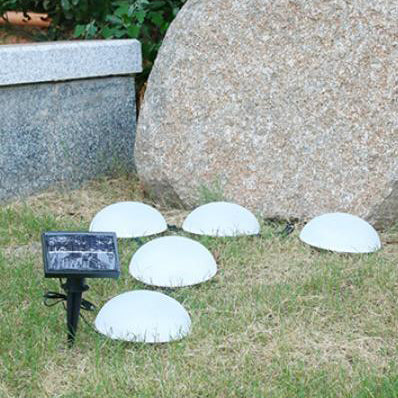 Solar 5 Half Ball LED Outdoor Garden Decorative Lawn Plug Light Lumendat