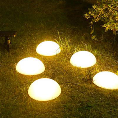 Solar 5 Half Ball LED Outdoor Garden Decorative Lawn Plug Light Lumendat