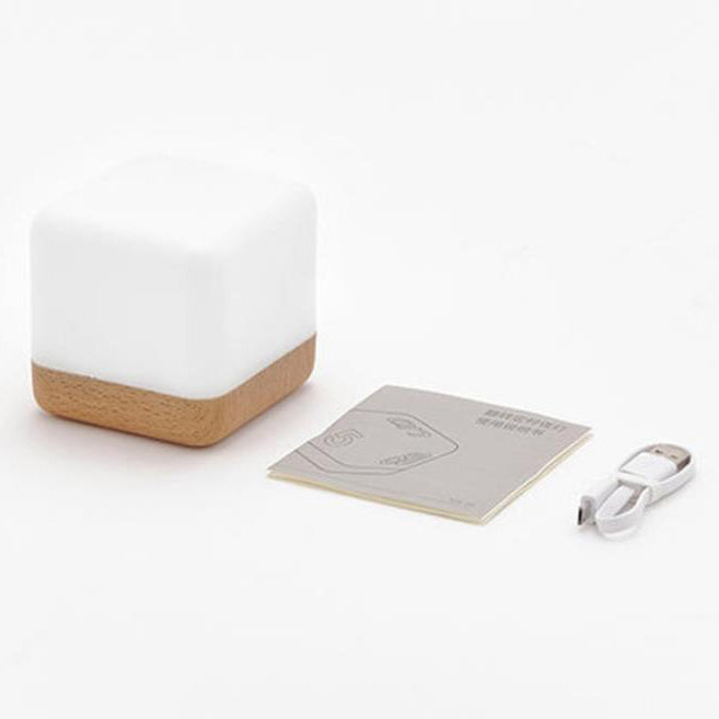 Modern Magic Cube Turn Timer Night Light USB Rechargeable LED Table Lamp Lumendat