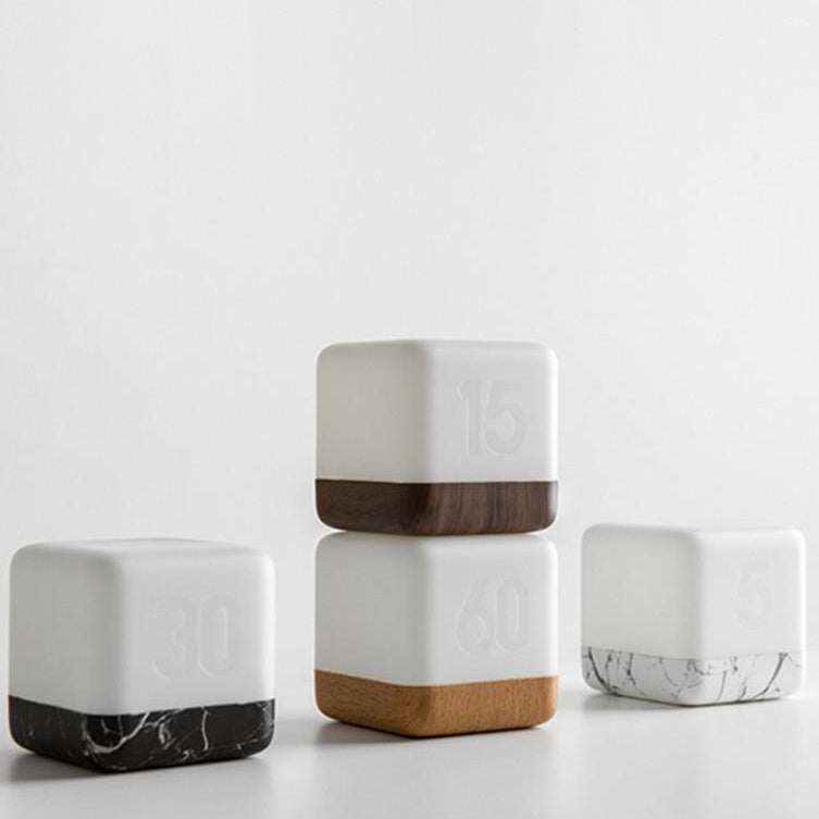 Modern Magic Cube Turn Timer Night Light USB Rechargeable LED Table Lamp Lumendat