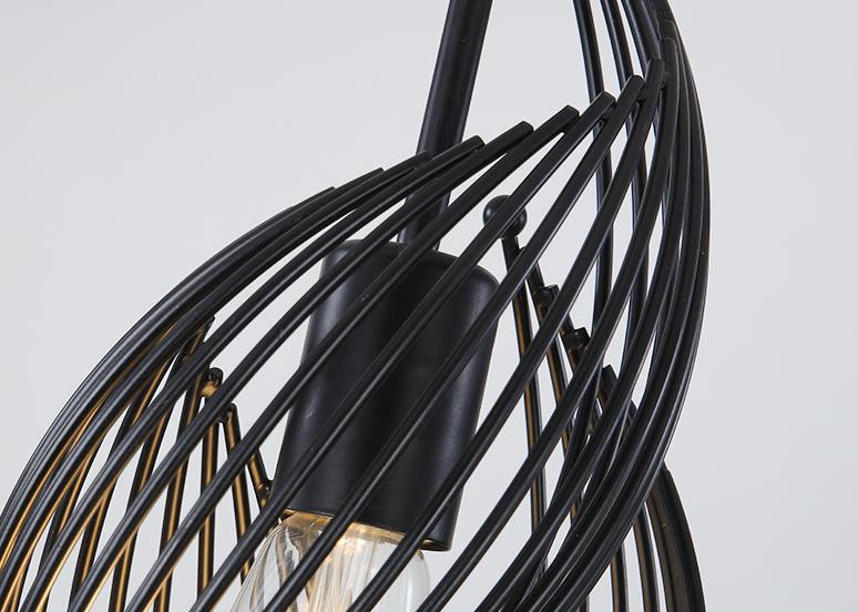 Nordic Creative Iron Sea Snail Shape 1-light Pendant Light BulbSquare