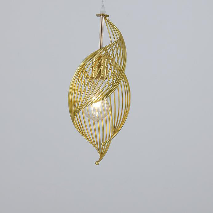 Nordic Creative Iron Sea Snail Shape 1-light Pendant Light BulbSquare
