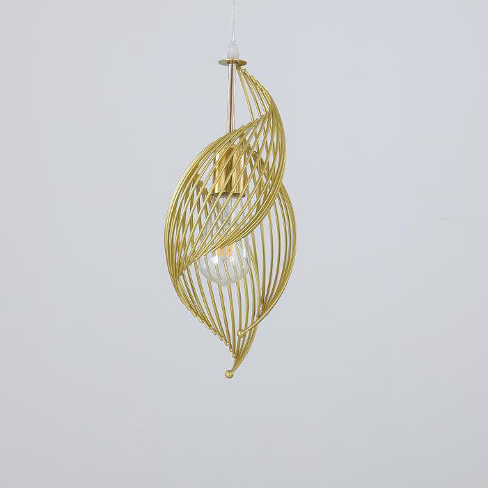 Nordic Creative Iron Sea Snail Shape 1-light Pendant Light BulbSquare