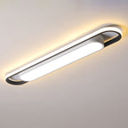 Nordic Minimalist Long Bar Ring LED Flush Mount Ceiling Light Lumendat