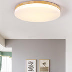 Lumendat Modern Acrylic Shade Round Log LED Flush Mount Light Lumendat