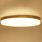 Lumendat Modern Acrylic Shade Round Log LED Flush Mount Light Lumendat