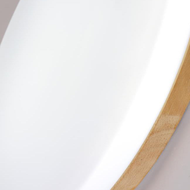 Lumendat Modern Acrylic Shade Round Log LED Flush Mount Light Lumendat