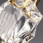Modern Minimalist Ice Cube Crystal 1-light Pendant Light BulbSquare